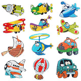 Aeroplanes — Diamond Painting Sticker Set design