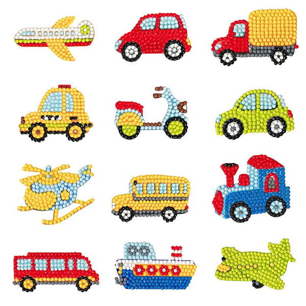Vehicles — Diamond Painting Sticker Set design