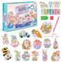 Easter bunny, box — Diamond Painting Keychain Set design