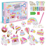 Unicorn, box — Diamond Painting Keychain Set design