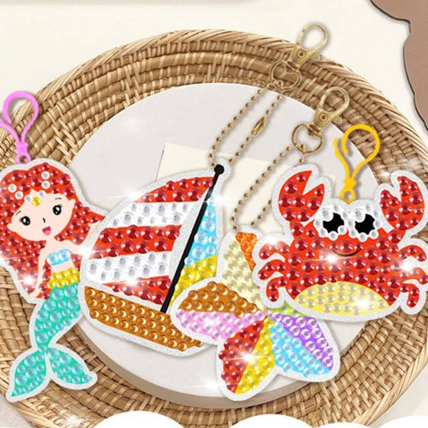 Mermaids, box — Diamond Painting Keychain Set, product view 5