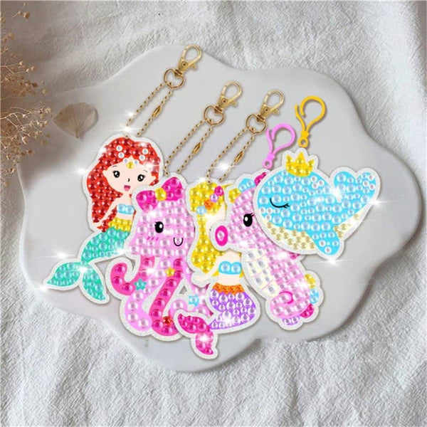 Mermaids, box — Diamond Painting Keychain Set, product view 6