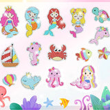Mermaids, box — Diamond Painting Keychain Set, product view 2