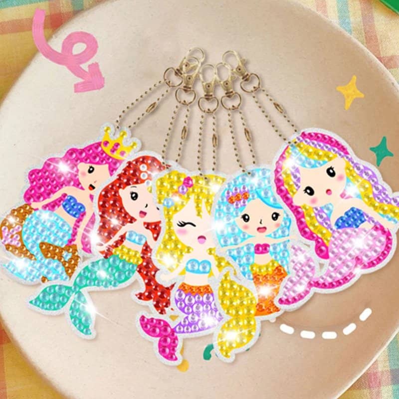 Mermaids, box — Diamond Painting Keychain Set, product view 7
