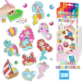 Sea creatures, set — Diamond Painting Sticker Set design