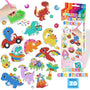 Dinosaurs, Set — Diamond Painting Sticker Set design