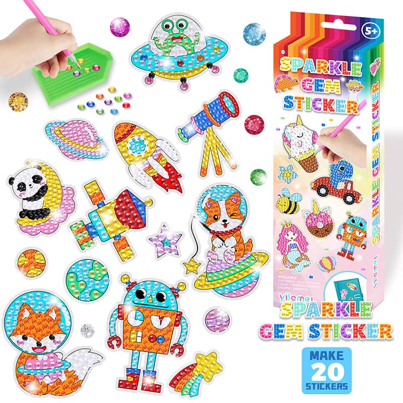 Space, Set — Diamond Painting Sticker Set design