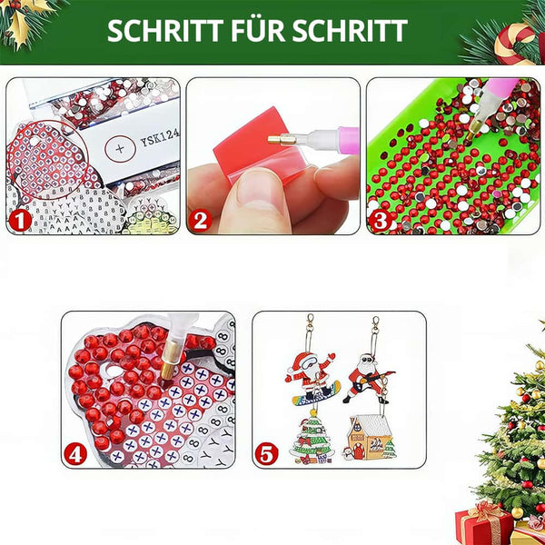Christmas — Diamond Painting Keychain Set, product view 4