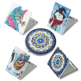 Colorful Cat — Diamond Painting Compact Mirror Kit, product view 4