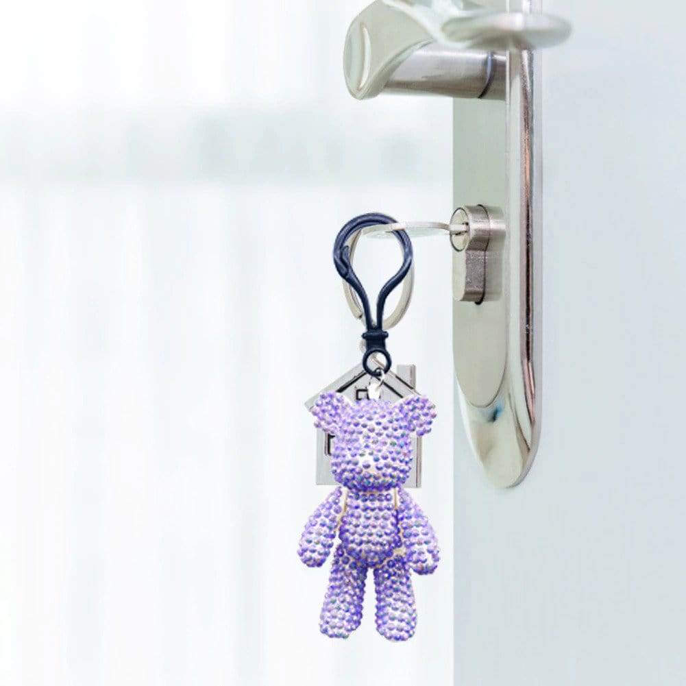 Keychain Glitter Bear — Diamond Painting Keychain Set, product view 10