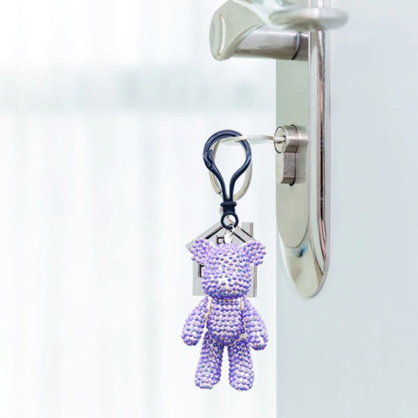 Keychain Glitter Bear — Diamond Painting Keychain Set, product view 10