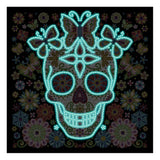 Butterflies with skull — Glow-in-the-Dark Diamond Painting Kit, product view 3