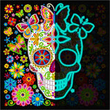 Butterflies with skull — Glow-in-the-Dark Diamond Painting Kit design