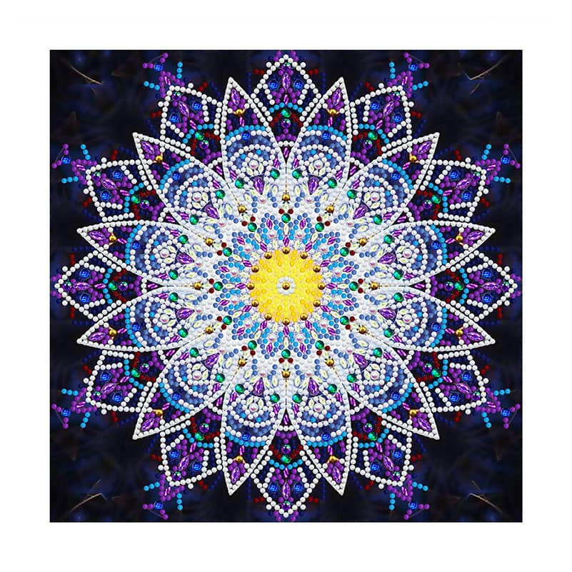 Fine Mandala — Glow-in-the-Dark Diamond Painting Kit, product view 2