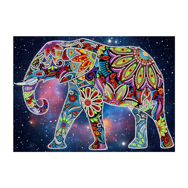 Proud Elephant — Glow-in-the-Dark Diamond Painting Kit, product view 2