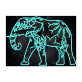 Proud Elephant — Glow-in-the-Dark Diamond Painting Kit, product view 3