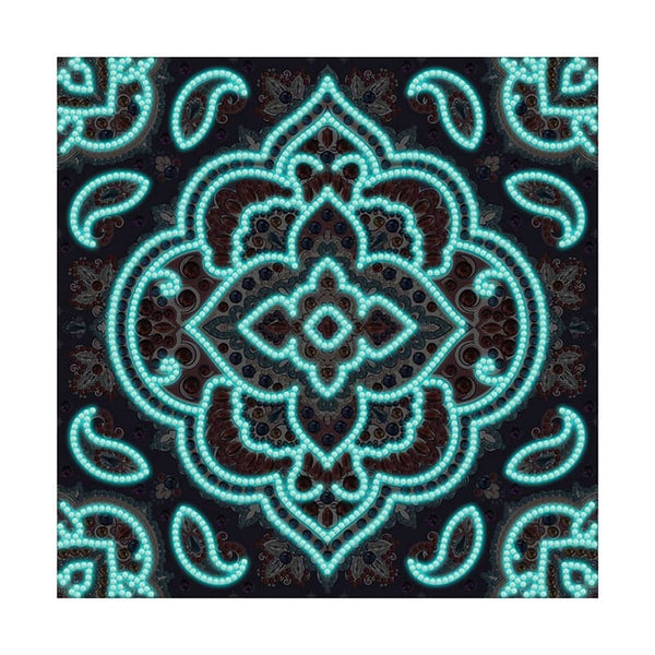 Pattern Mandala — Glow-in-the-Dark Diamond Painting Kit, product view 3
