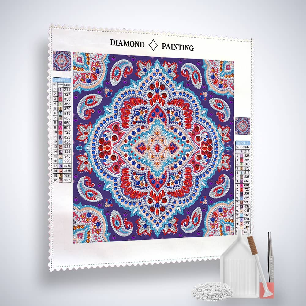 Pattern Mandala — Glow-in-the-Dark Diamond Painting Kit, product view 4
