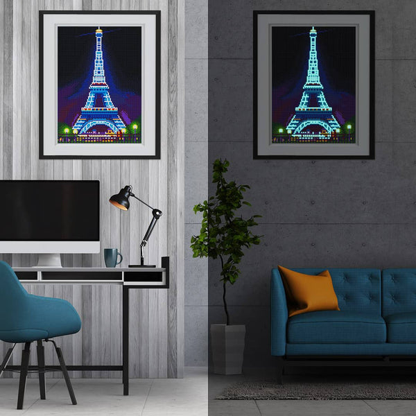 Luminous Eiffel Tower — Glow-in-the-Dark Diamond Painting Kit, product view 5