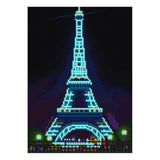 Luminous Eiffel Tower — Glow-in-the-Dark Diamond Painting Kit, product view 3