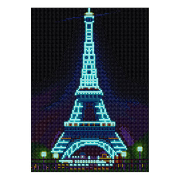 Luminous Eiffel Tower — Glow-in-the-Dark Diamond Painting Kit, product view 3