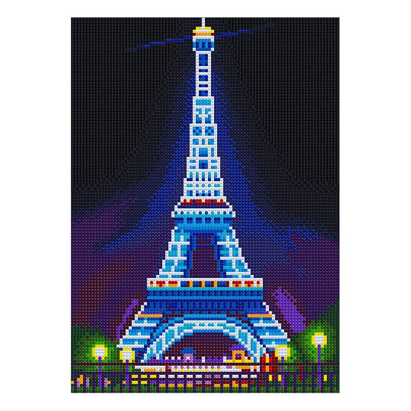 Luminous Eiffel Tower — Glow-in-the-Dark Diamond Painting Kit, product view 2