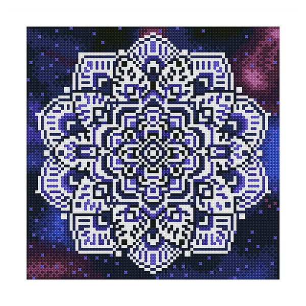 Mandala Filigree — Glow-in-the-Dark Diamond Painting Kit, product view 2