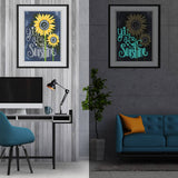 You are my Sunshine, Sunflowers — Glow-in-the-Dark Diamond Painting Kit, product view 5
