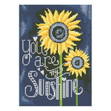 You are my Sunshine, Sunflowers — Glow-in-the-Dark Diamond Painting Kit, product view 2