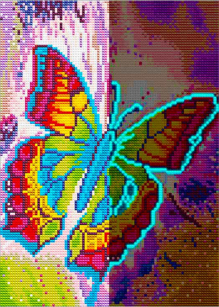 Magnificent Butterfly — Glow-in-the-Dark Diamond Painting Kit design