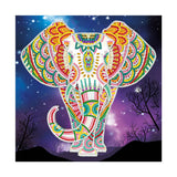 Elephant in the starry sky — Glow-in-the-Dark Diamond Painting Kit, product view 2