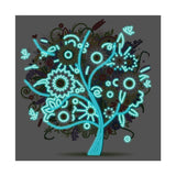 Colorful Tree, Abstract — Glow-in-the-Dark Diamond Painting Kit, product view 3