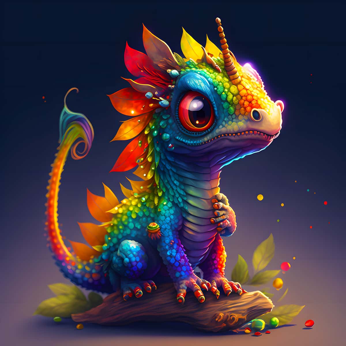 Rainbow Dragon — AB Diamond Painting Kit design