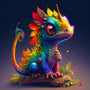 Rainbow Dragon — AB Diamond Painting Kit design