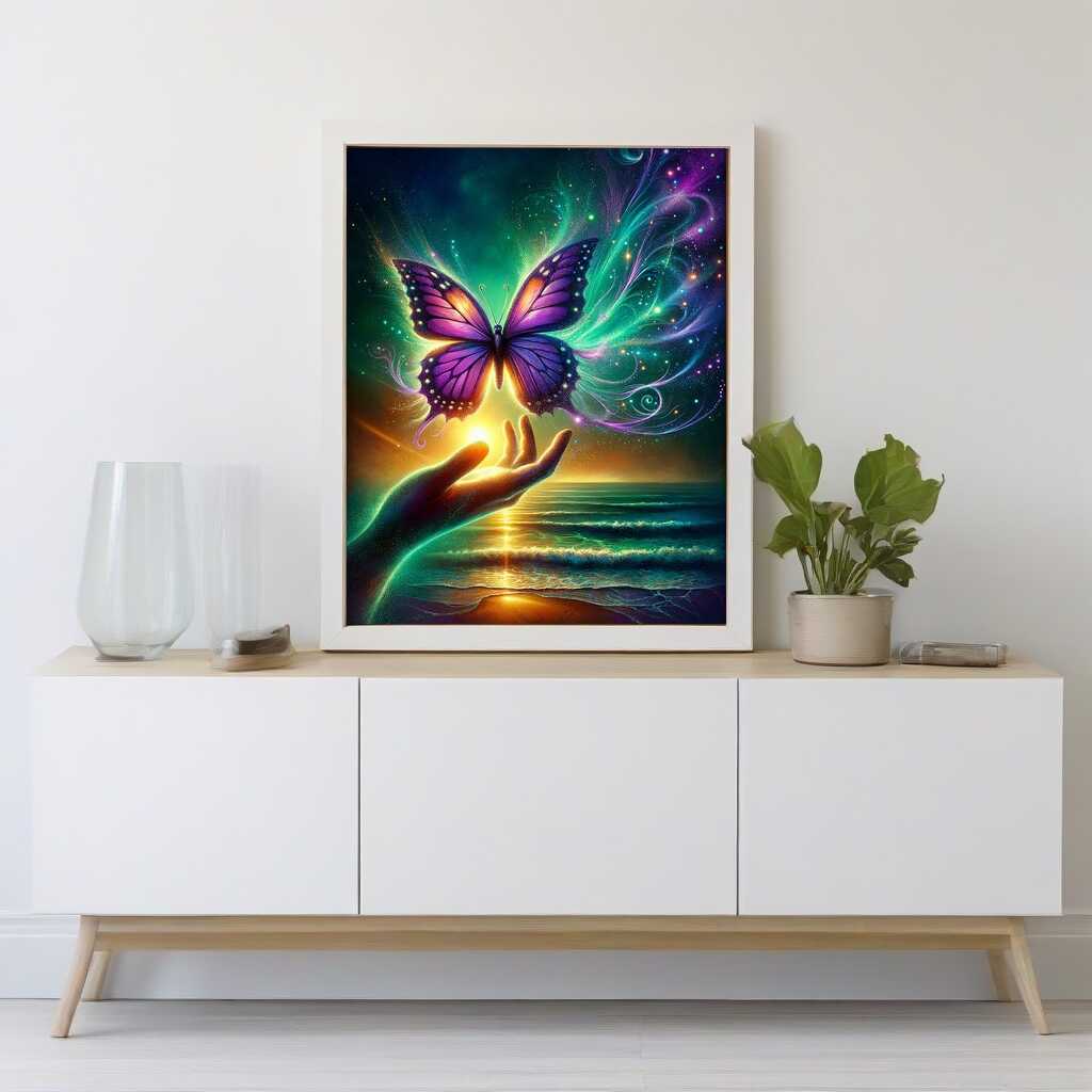 Butterfly freedom — Diamond Painting Kit, product view 2