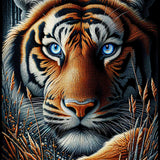 Tiger on the lookout — Diamond Painting Kit design