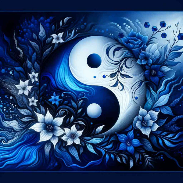 Yin and Yang Flower — Diamond Painting Kit design