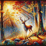 Deer in the Autumn Forest — Diamond Painting Kit design