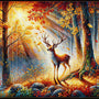 Deer in the Autumn Forest — Diamond Painting Kit design
