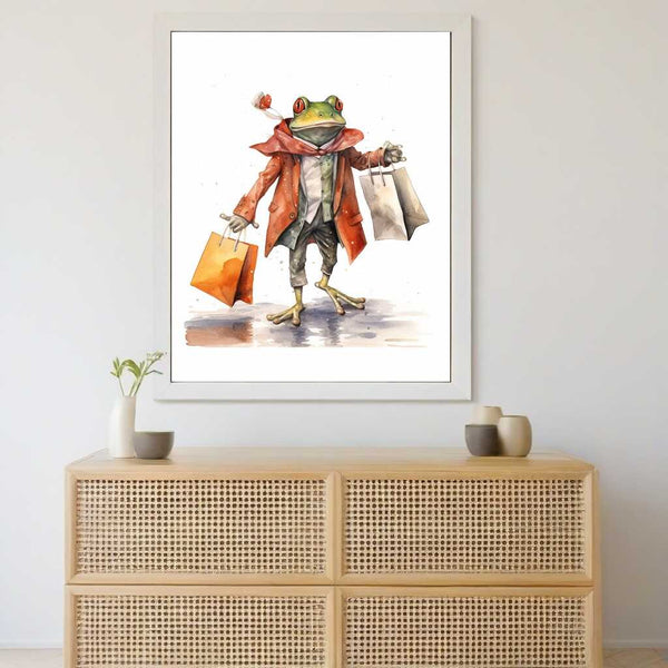 A Shopping Trip at the Frog Pond — Diamond Painting Kit, product view 2