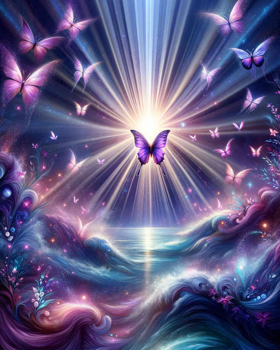 Purple Butterfly — Diamond Painting Kit design