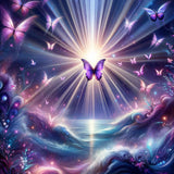 Purple Butterfly — Diamond Painting Kit design