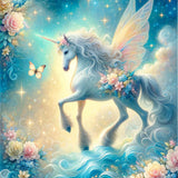 Magical Unicorn (DP-0063) — Diamond Painting Kit design