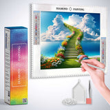 Stairway to Heaven: A dream path — Diamond Painting Kit, product view 3