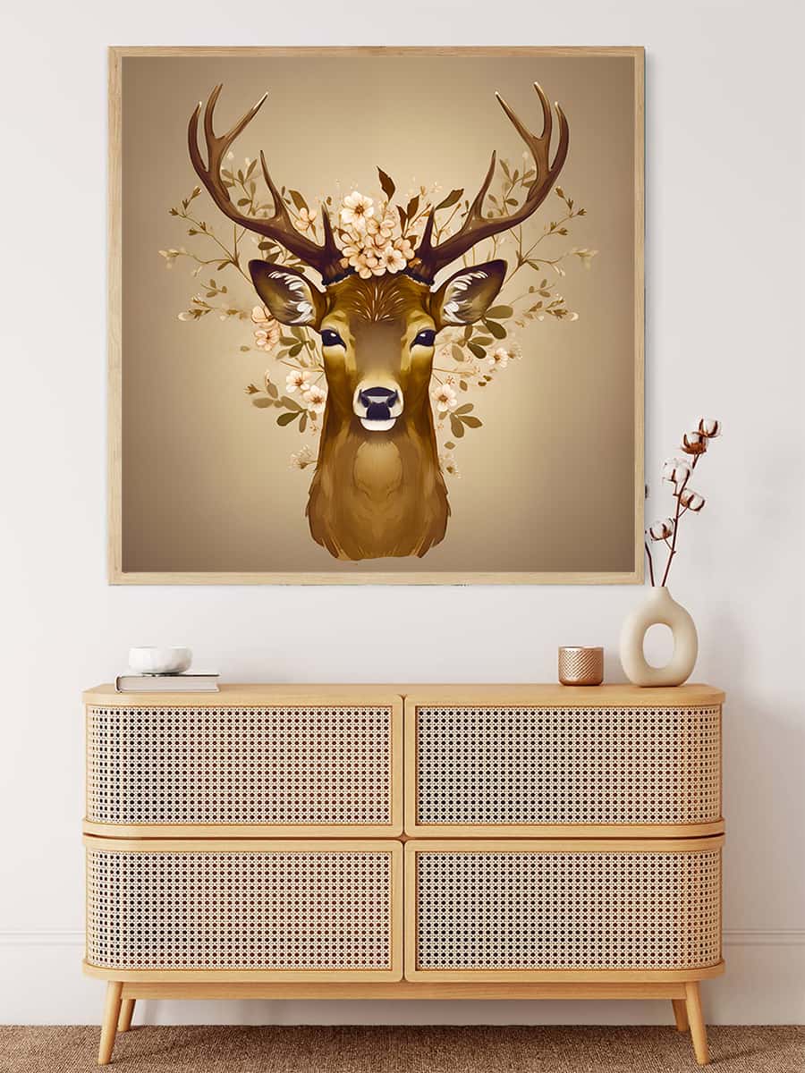 Deer profile — AB Diamond Painting Kit, product view 3