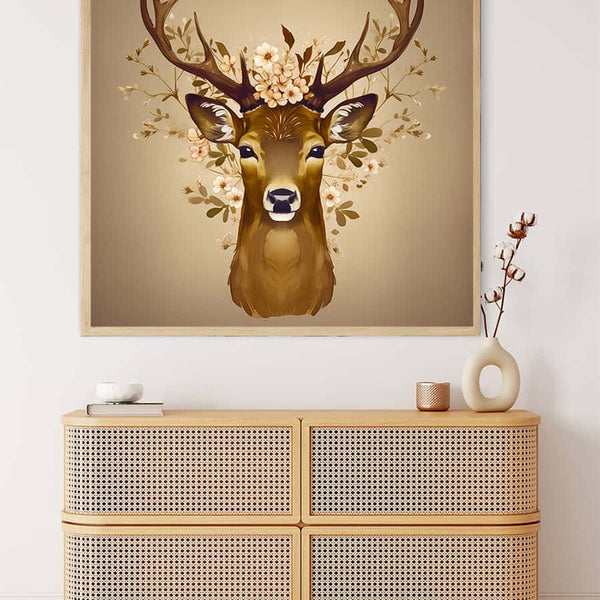 Deer profile — AB Diamond Painting Kit, product view 3