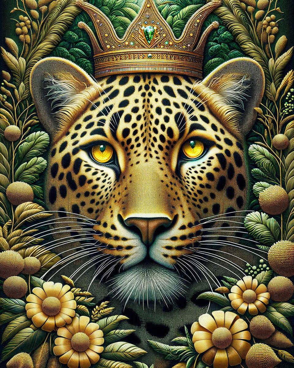 King of the animals (DP-0688) — Diamond Painting Kit design