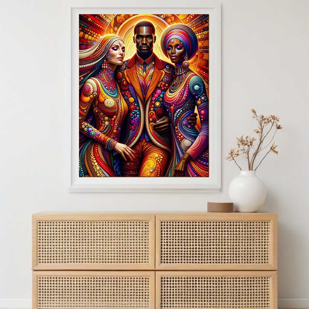 Colorful clothes — Diamond Painting Kit, product view 2