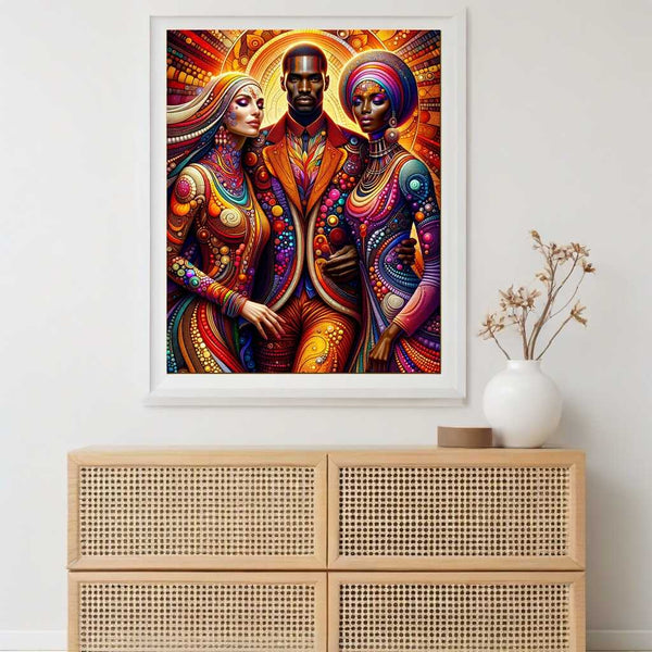 Colorful clothes — Diamond Painting Kit, product view 2