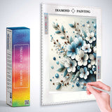 Bouquet of flowers in blue — Diamond Painting Kit, product view 2